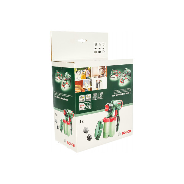 Пистолет краскораспылителя Bosch с резервуаром и набором насадок к PFS 401800/PFS 5000 E (1600A008W8) - фото №5