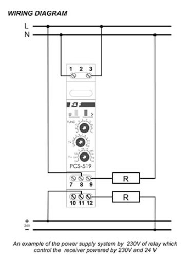 Электронное реле времени F&F PCS-519DUO 195-253В AC/21-27В AC/DC 2х8А - фото №4