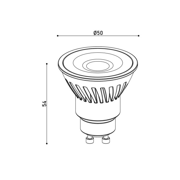 Светодиодная лампочка Kloodi KDGU10-9WSMD 4K 60D GU10 900Lm IP20 - фото №4
