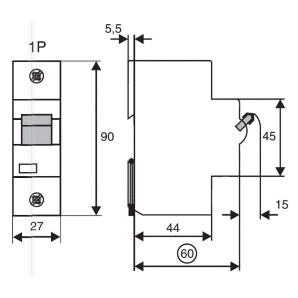 Ел.автомат ETIMAT 10 3p С 80А - фото №1
