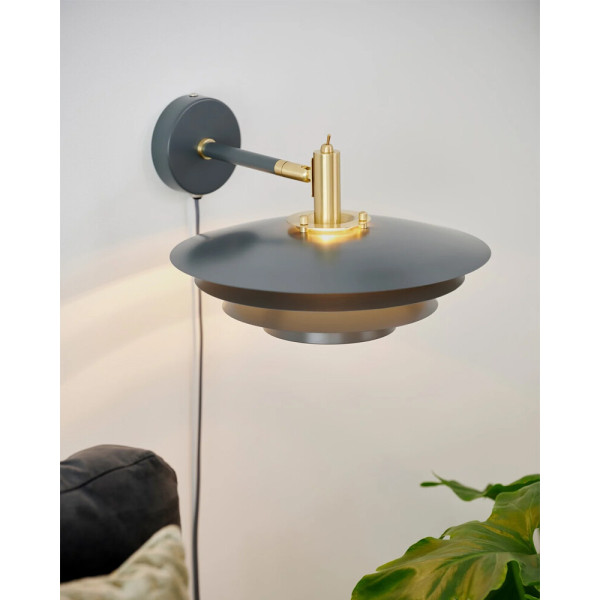 Бра, настінний світильник Nordlux 2213471010 Bretagne G9 1x25W IP20 графітовий - фото №1