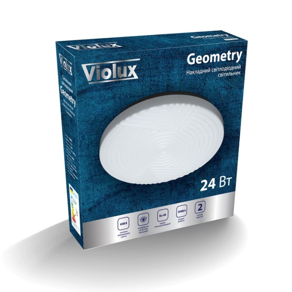 Світильник LED Violux ДББ GEOMETRY 24W 4500K IP20 (200000) - фото №1