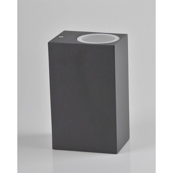 Вуличний світильник Goldlux 313324 Boston GU10 2x10W IP44 графітовий - фото №1