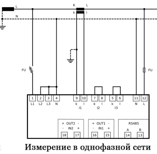Трёхфазный анализатор сети ETI 004656910 ENA33LCD (96x96мм 230V AC) - фото №2
