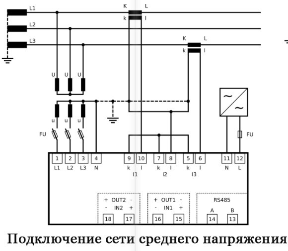 Трёхфазный анализатор сети ETI 004656910 ENA33LCD (96x96мм 230V AC) - фото №3