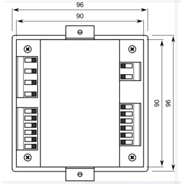 Трёхфазный анализатор сети ETI 004656910 ENA33LCD (96x96мм 230V AC) - фото №4