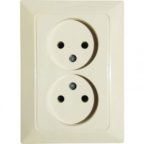 Розетка NE-AD ARAS 93-111-02 кремова