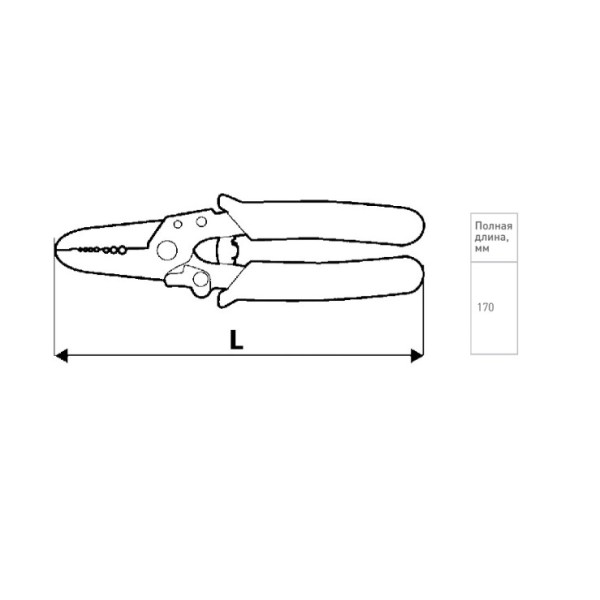 Інструмент для зняття ізоляції проводів E.Next 0,2-1,25 кв.мм - фото №2