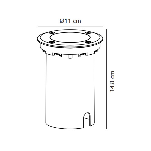 Вуличний світильник Nordlux 2218400034 Andor GU10 1x15W IP67 сріблястий - фото №3