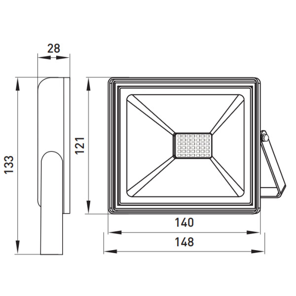 Світлодіодний прожектор E.Next e.LED.flood.stand.30.6000 30Вт 6000К - фото №3