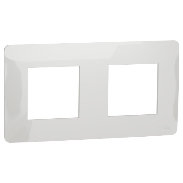 Двопостова рамка Schneider Electric NU200418 (біла)