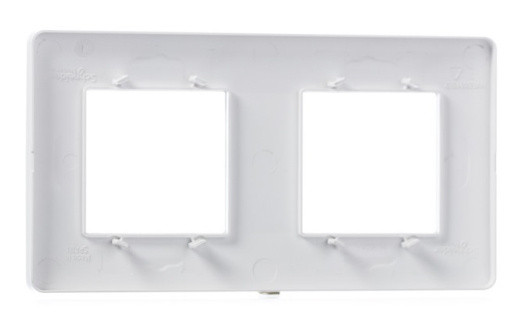 Двопостова рамка Schneider Electric NU200418 (біла) - фото №2