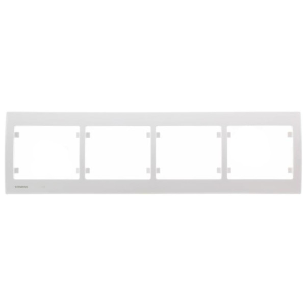 Чотириразова рамка Siemens Iris S18004 (біла)