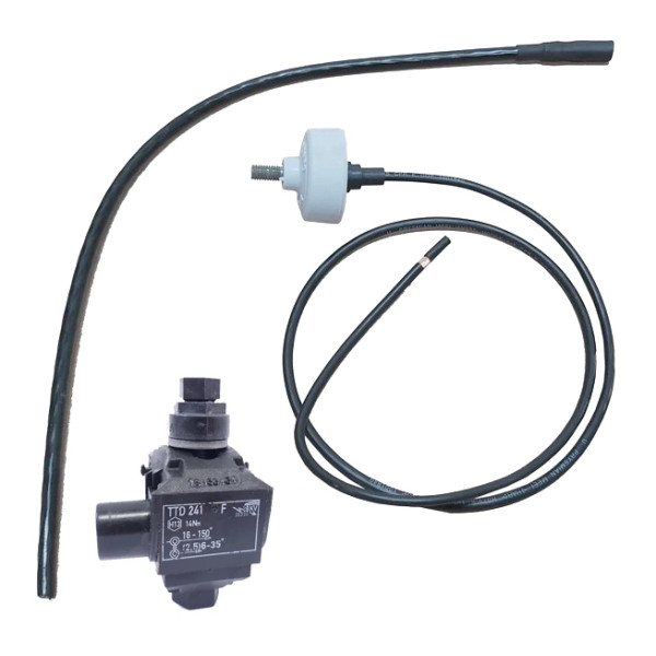 Відгалужувальний затискач Sicame TD241F PROTECT 28 з обмежувачем перенапруги