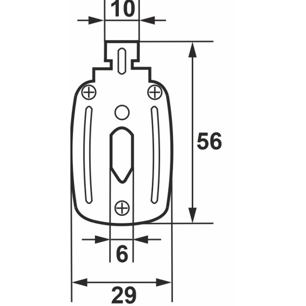 Запобіжник ножевий з плавкою вставкою Promfactor NF0.100A 500В 120kA - фото №2