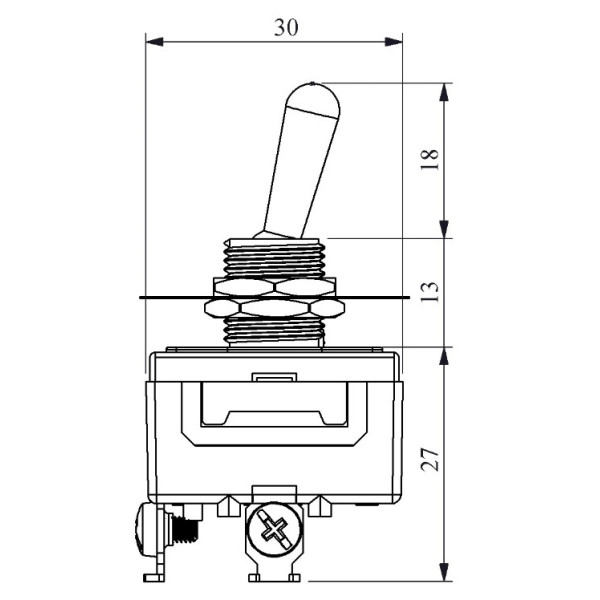 Тумблер EMAS MA111 ON-OFF - фото №2