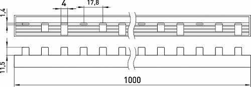 З'єднувальна шина E.Next e.bc.stand.3.63 3р 63А (s017003) - фото №1