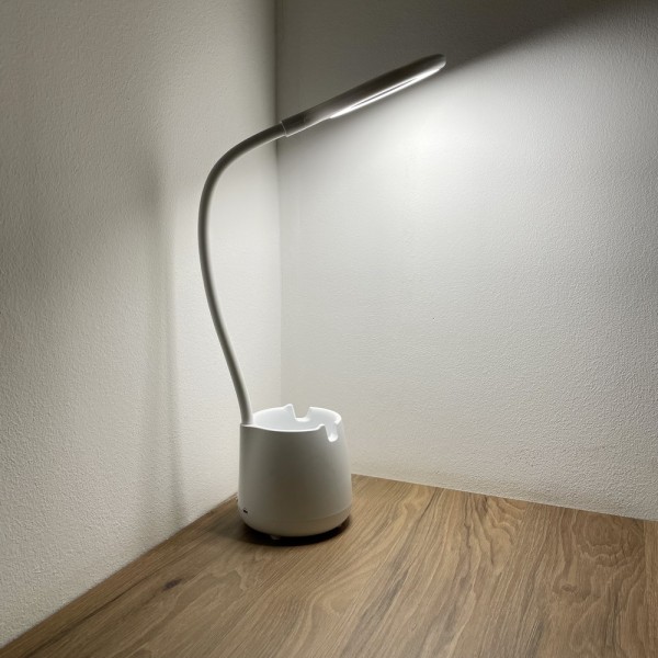 Настольная лампа с аккумулятором LED BASKET 6W 4200К белая Violux ( 540004 ) - фото №1