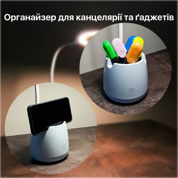 Настольная лампа с аккумулятором LED BASKET 6W 4200К белая Violux ( 540004 ) - фото №4