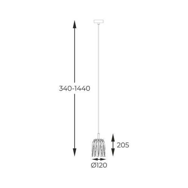 Подвесной светильник, люстра Zuma Line 5905316640351 Tazza E14 1x40W IP20 золотой - фото №2