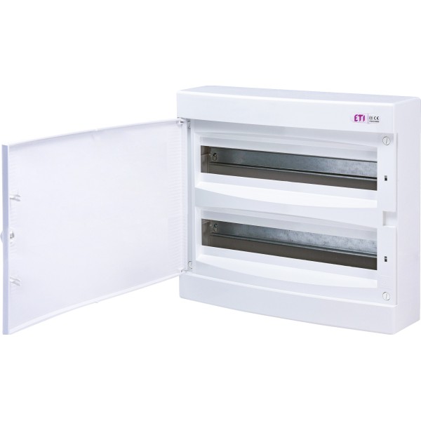 Зовнішній модульний щит ETI 001101082 ECT 2x18PO 36 М з білими дверцятами