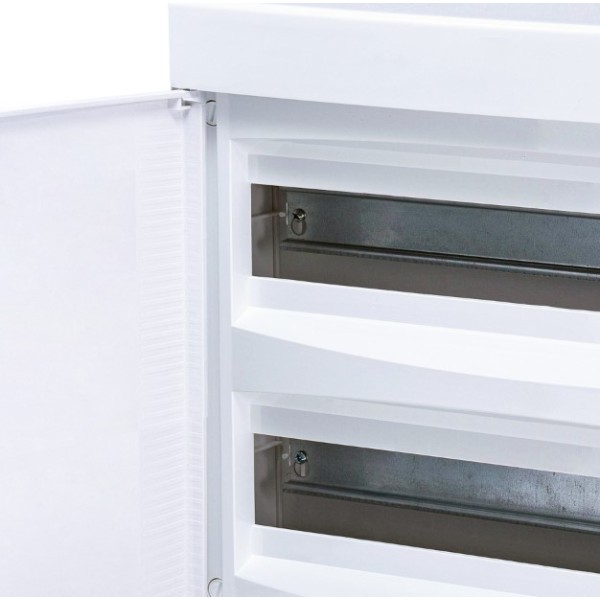 Зовнішній модульний щит ETI 001101082 ECT 2x18PO 36 М з білими дверцятами - фото №1