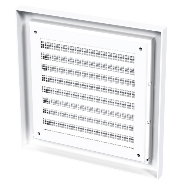 Решітка Vents МВ 121с біла 154х154 - фото №1
