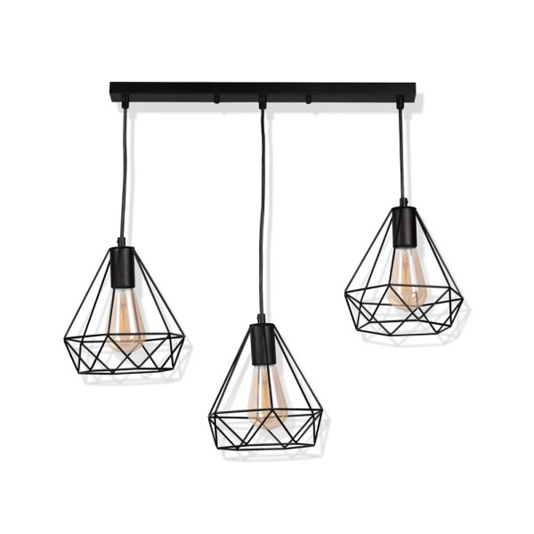 Люстра Goldlux 314628 Vigo E27 3x20W IP20 черная