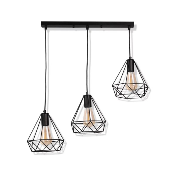 Люстра Goldlux 314628 Vigo E27 3x20W IP20 черная - фото №2