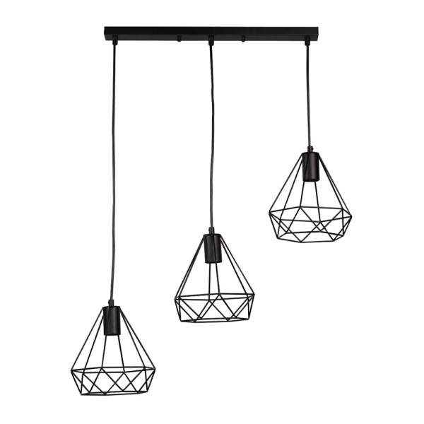 Люстра Goldlux 314628 Vigo E27 3x20W IP20 черная - фото №3