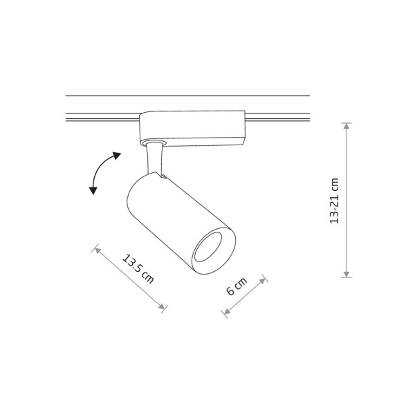 Трековий світильник Nowodvorski 9004 Iris LED 1x20W 3000K 1500Lm IP20 білий - фото №2