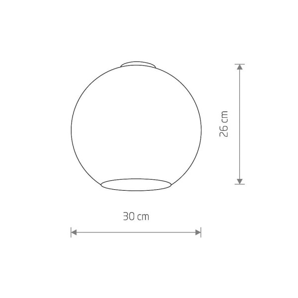 Плафон Nowodvorski Cameleon 10203 Monaco 300 E27 1x10W IP20 Smoked - фото №1