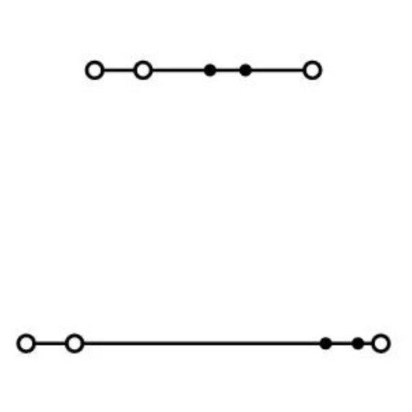 Трипровідна прохідна N клема Wago 870-534 (синя) - фото №2