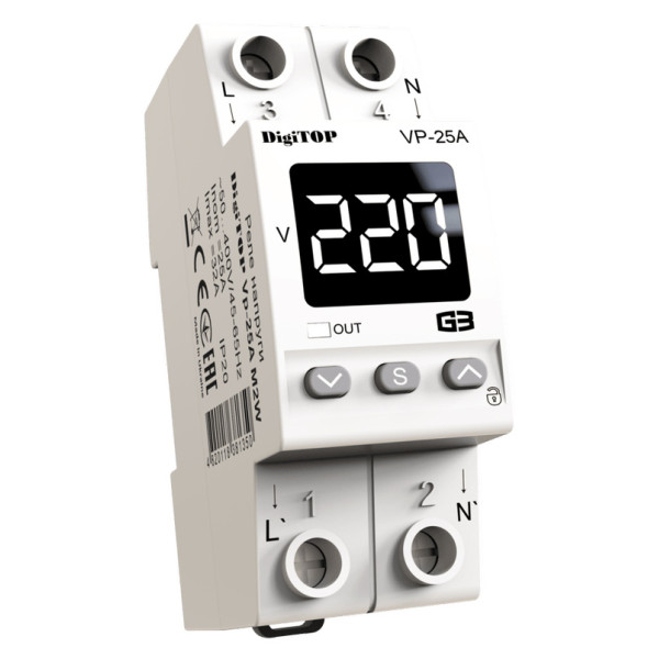 Реле напруги DigiTOP VP-25A M2W