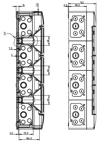 Щит Spelsberg AKe 36 IP55 на 36 модулів - фото №5