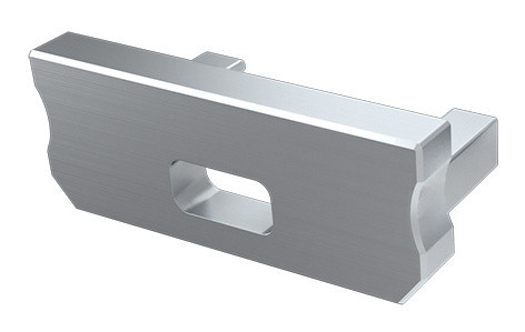 Заглушка Lumines для типа D с отверстием серебро - фото №1