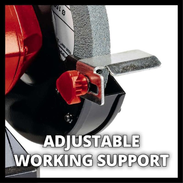 Точильный станок Einhell 150Вт диски 150мм 2980 об/мин (4412632) - фото №1