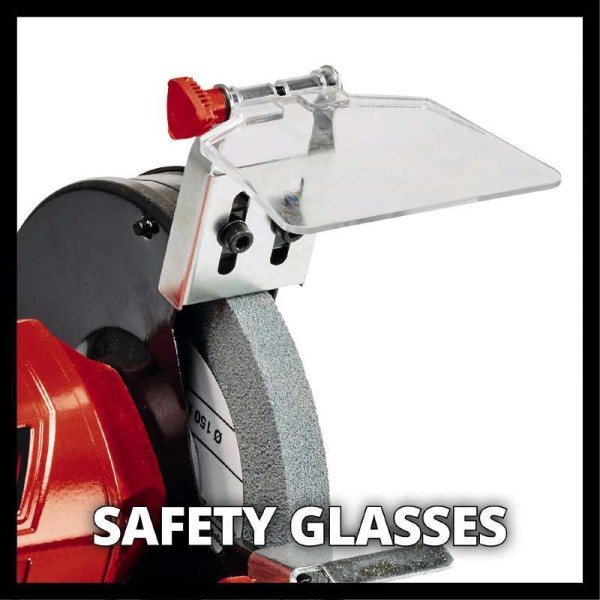 Точильный станок Einhell 150Вт диски 150мм 2980 об/мин (4412632) - фото №2