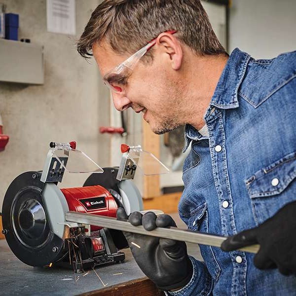 Точильный станок Einhell 150Вт диски 150мм 2980 об/мин (4412632) - фото №5