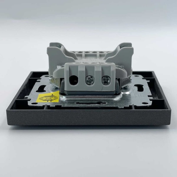 Выключатель EL-BI VEGA антрацит матовый 1-кл проходной ( 510-016700-209 ) - фото №4