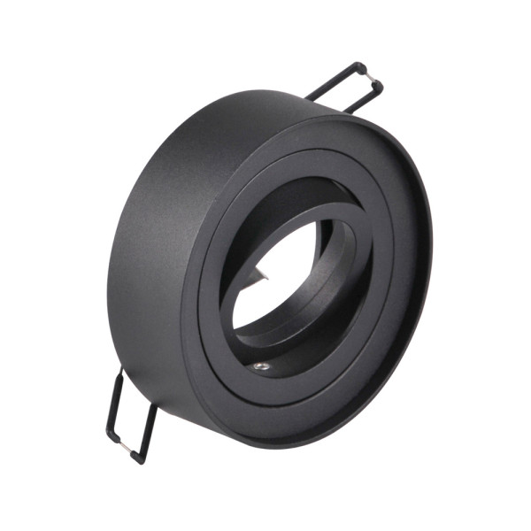 Точечный светильник Goldlux 320063 Gaja GU5.3 1x12W IP20 BK - фото №1