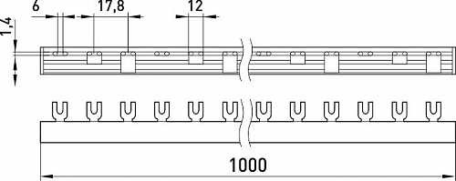 З'єднувальна шина E.Next e.bc.u.stand.3.63 вилочна 3р 63А (s180003) - фото №1