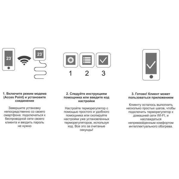 Терморегулятор Devi Smart (+5+45С) Wi-Fi 85х85мм 16A білий (140F1141) - фото №3