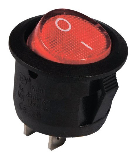 Переключатель TNSy KCD1-5-101 R/B круглый красный (TNSy5500706)