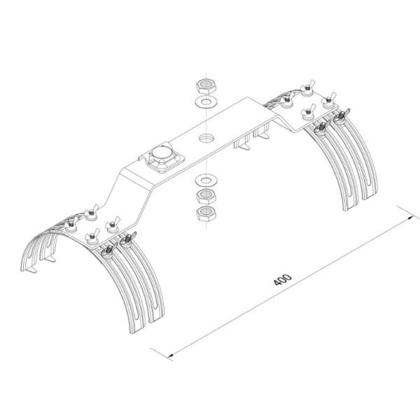 Нержавіюча основа на півкруглий гребінь Leo Lightman Ni (414133) - фото №1