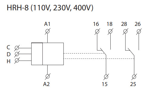 Реле контролю рівня рідини Elko-Ep HRH-8/230V - фото №3