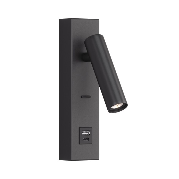 Бра, настенный светильник Kloodi WA-PORTO 200 3K BK Led 1x3W 120Lm IP20