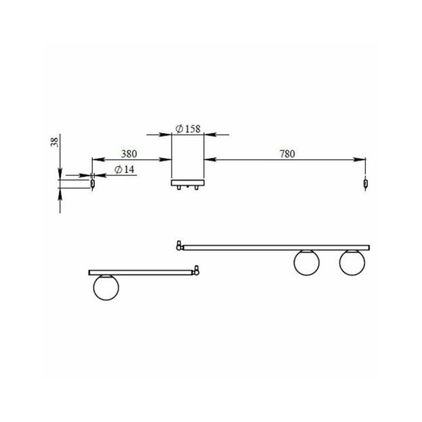 Підвісний світильник, люстра Pikart 24881-2 Iris G9 3x60W IP20 - фото №1