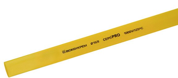 Термоусадочная трубка Аско-Укрем PRO Ø 16,0/8,0 желтая (A0150040543)