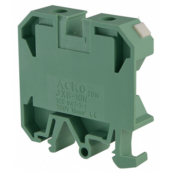 Клеммник Аско-Укрем JXB 16/35 зеленый (A0130010018) - фото №3
